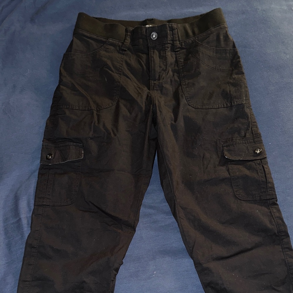Lee Women's Black Cargo Capris